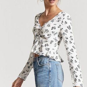 Floral crop top